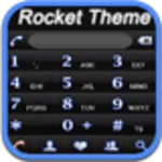 Logo of RocketDial Theme Neon Black android Application 